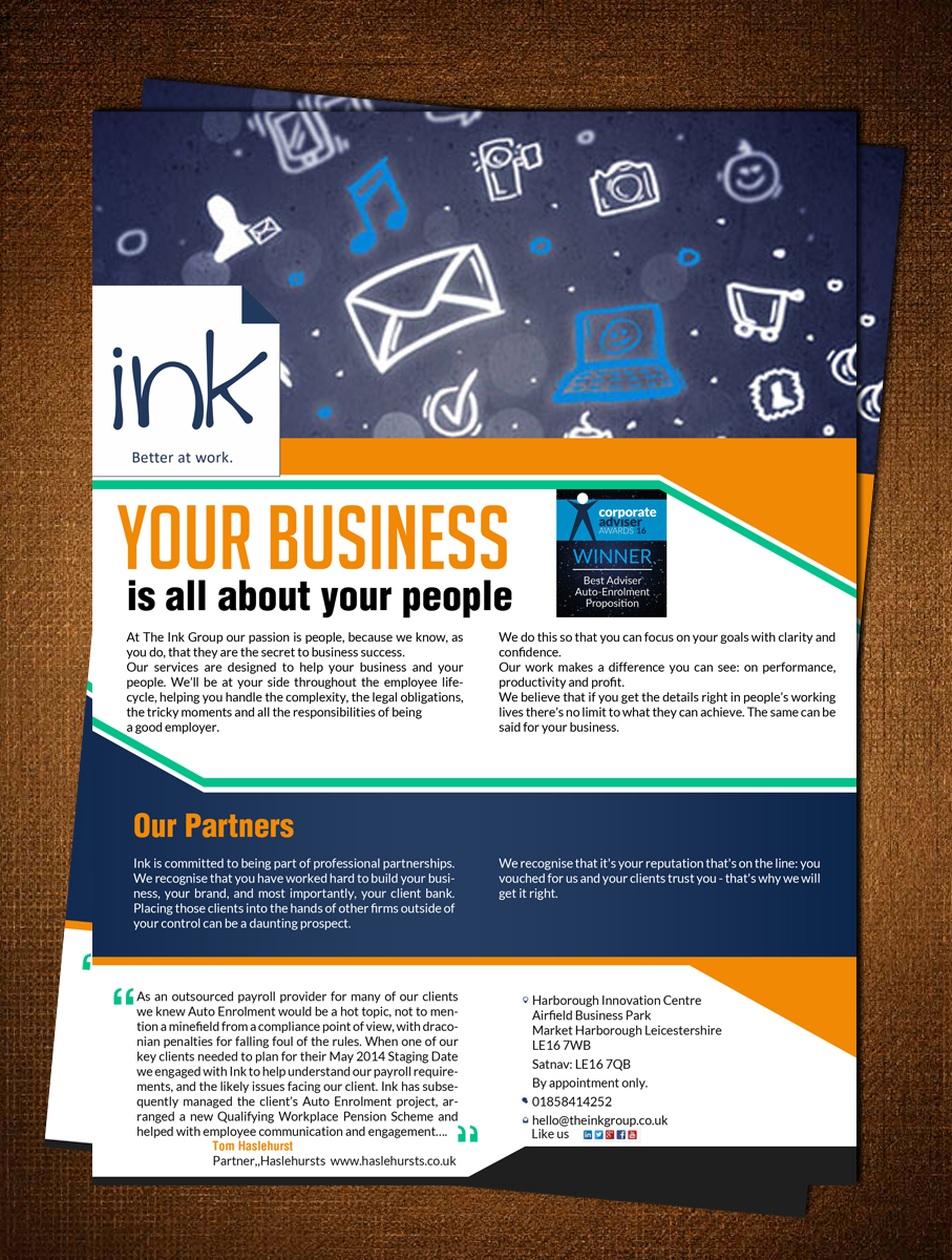 Flyer Design by creative.bugs for The Ink Group | Design #10885969