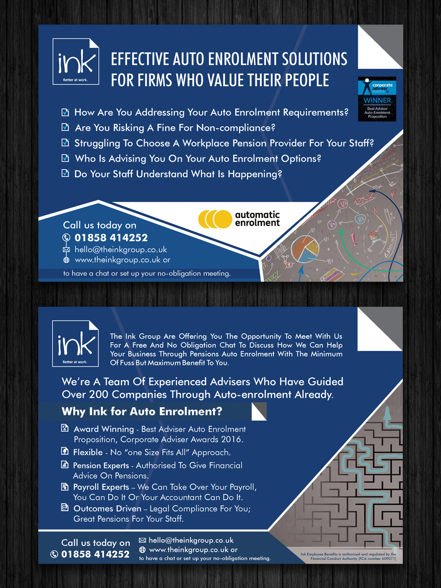 Diseño de Flyer por ecorokerz para The Ink Group | Diseño #10883119