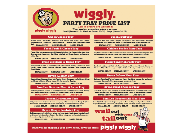 Design de Panneau par Grace A pour JTM Corporation - Piggly Wiggly | Design #2266454