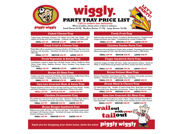 Diseño de Señalética por Grace A para JTM Corporation - Piggly Wiggly | Diseño #2269369