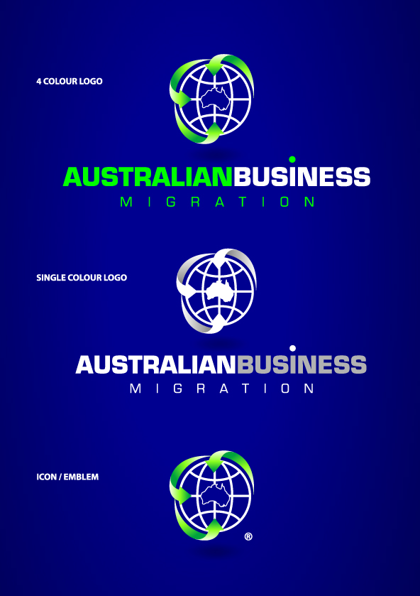 Logo Design by Stephen Garrard for Australian Business Migration | Design #24084