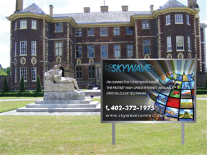 Yard Signs - Fiber Optic Customer | Poster Design by Sbss