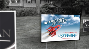 Yard Signs - Fiber Optic Customer | Poster Design by creative.visuals