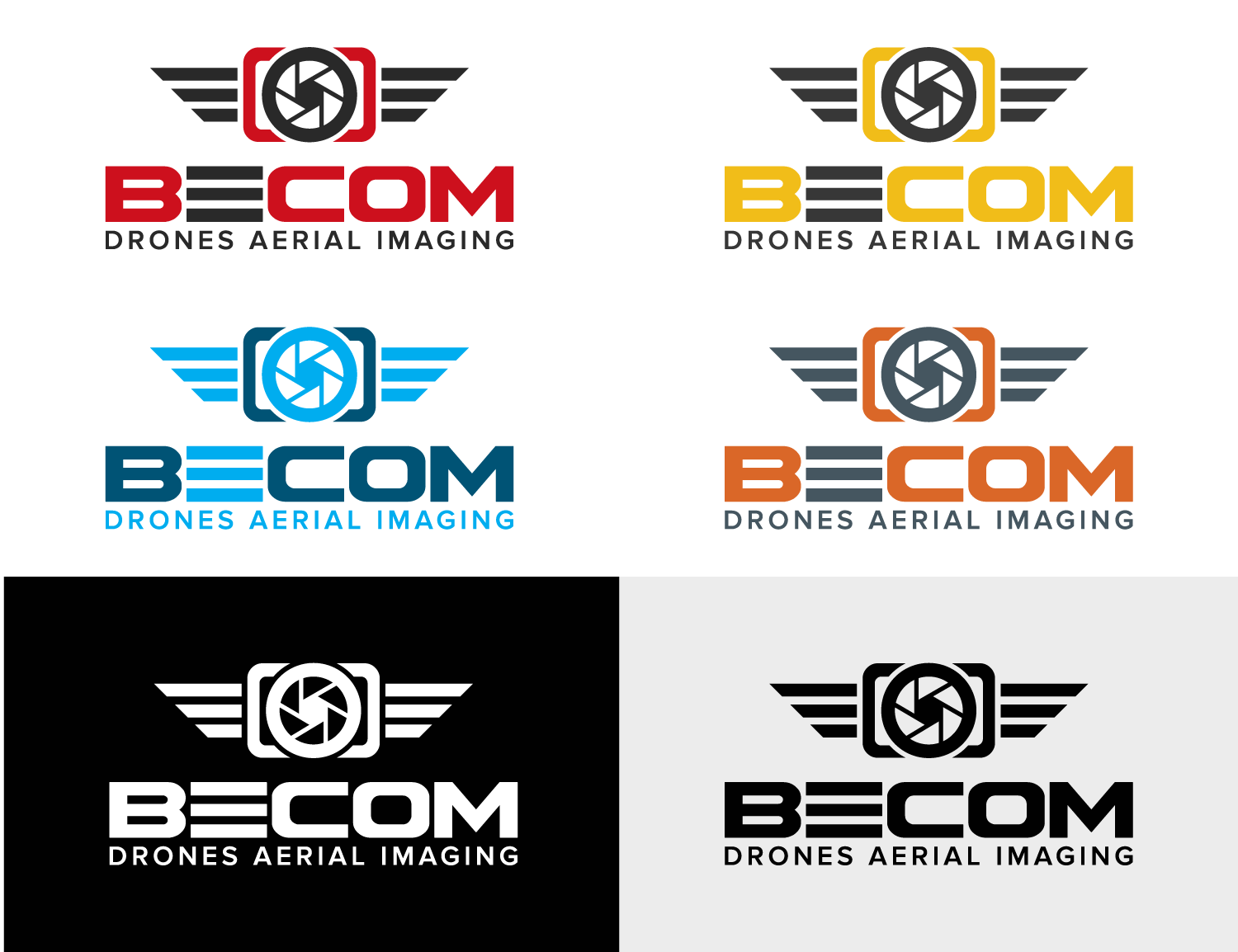 Logo Design by RCGraphics for BeCom Drones | Design #10986303
