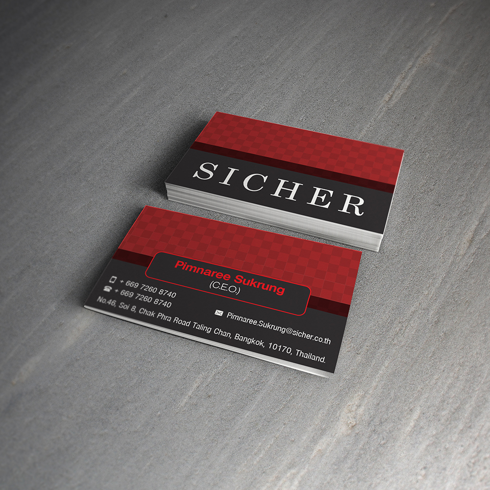 Business Card Design by Anooshaa for Sicher Company Limited | Design #10899979