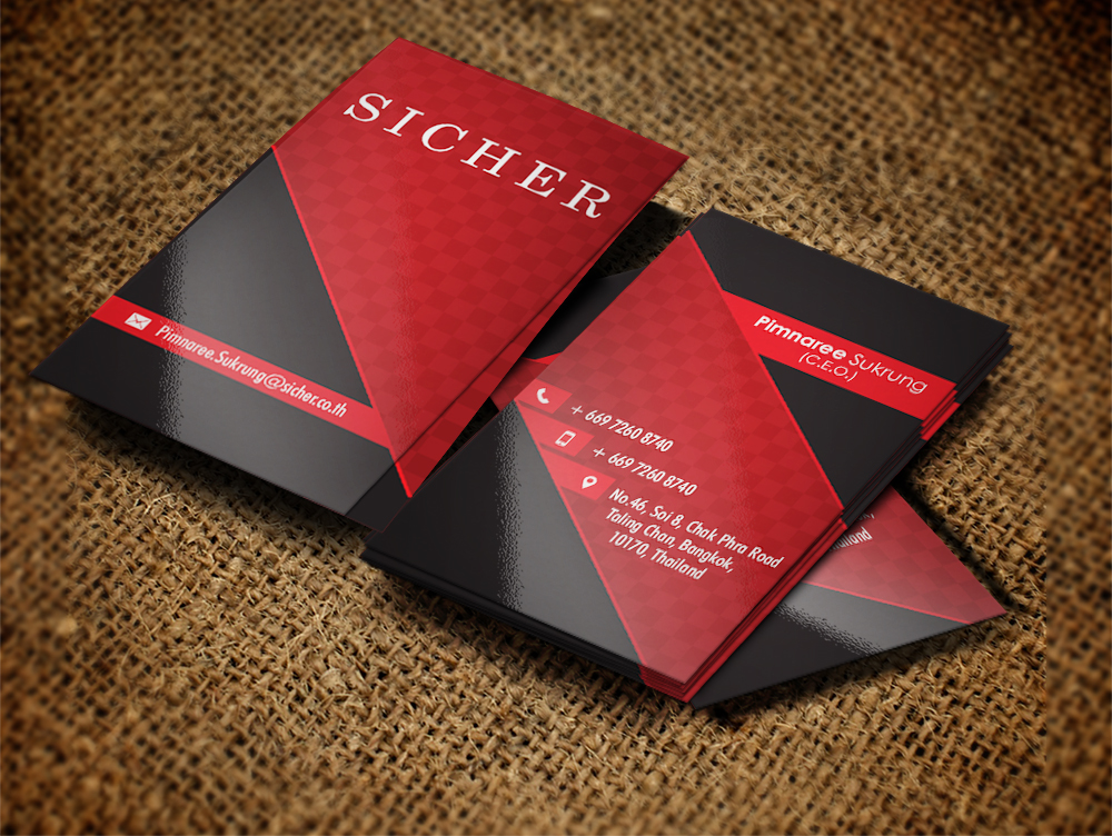 Business Card Design by Anooshaa for Sicher Company Limited | Design #10925470