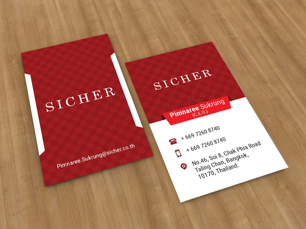 Business Card Design by Anooshaa for Sicher Company Limited | Design #10925471