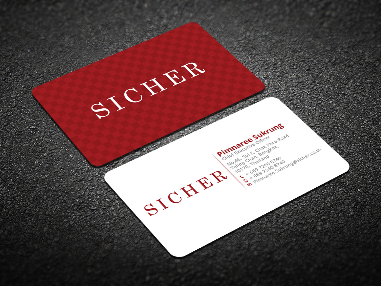 Business Card Design by Verified artistry for Sicher Company Limited | Design #10913105