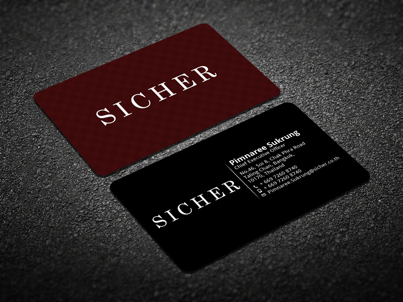 Business Card Design by Verified artistry for Sicher Company Limited | Design #10913106