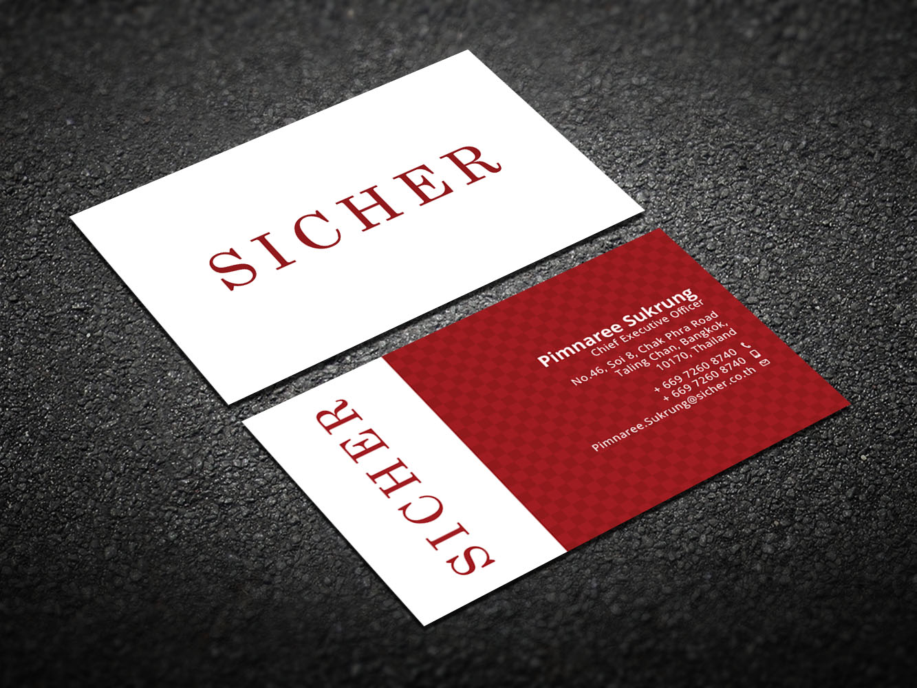 Business Card Design by Verified artistry for Sicher Company Limited | Design #10913118