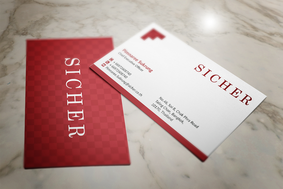 Diseño de Tarjeta de Presentación por Grafactory para Sicher Company Limited | Diseño #10910492