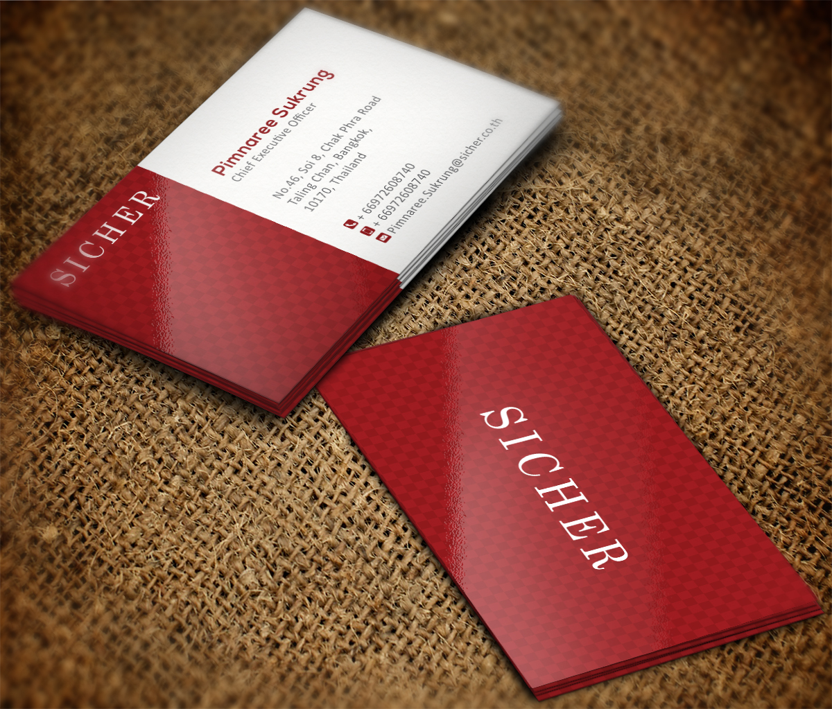Business Card Design by Grafactory for Sicher Company Limited | Design #10959216