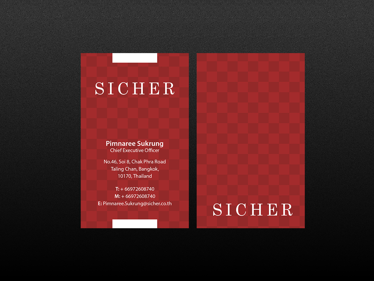 Business Card Design by Creations Box 2015 for Sicher Company Limited | Design #10904473