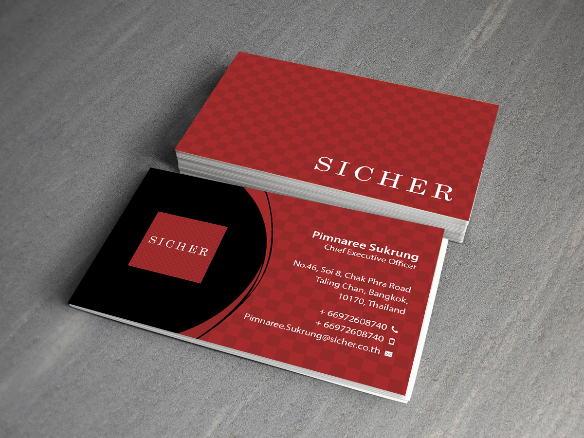 Business Card Design by Creations Box 2015 for Sicher Company Limited | Design #10904474