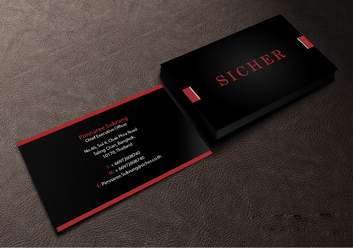 Business Card Design by Creations Box 2015 for Sicher Company Limited | Design #10904479