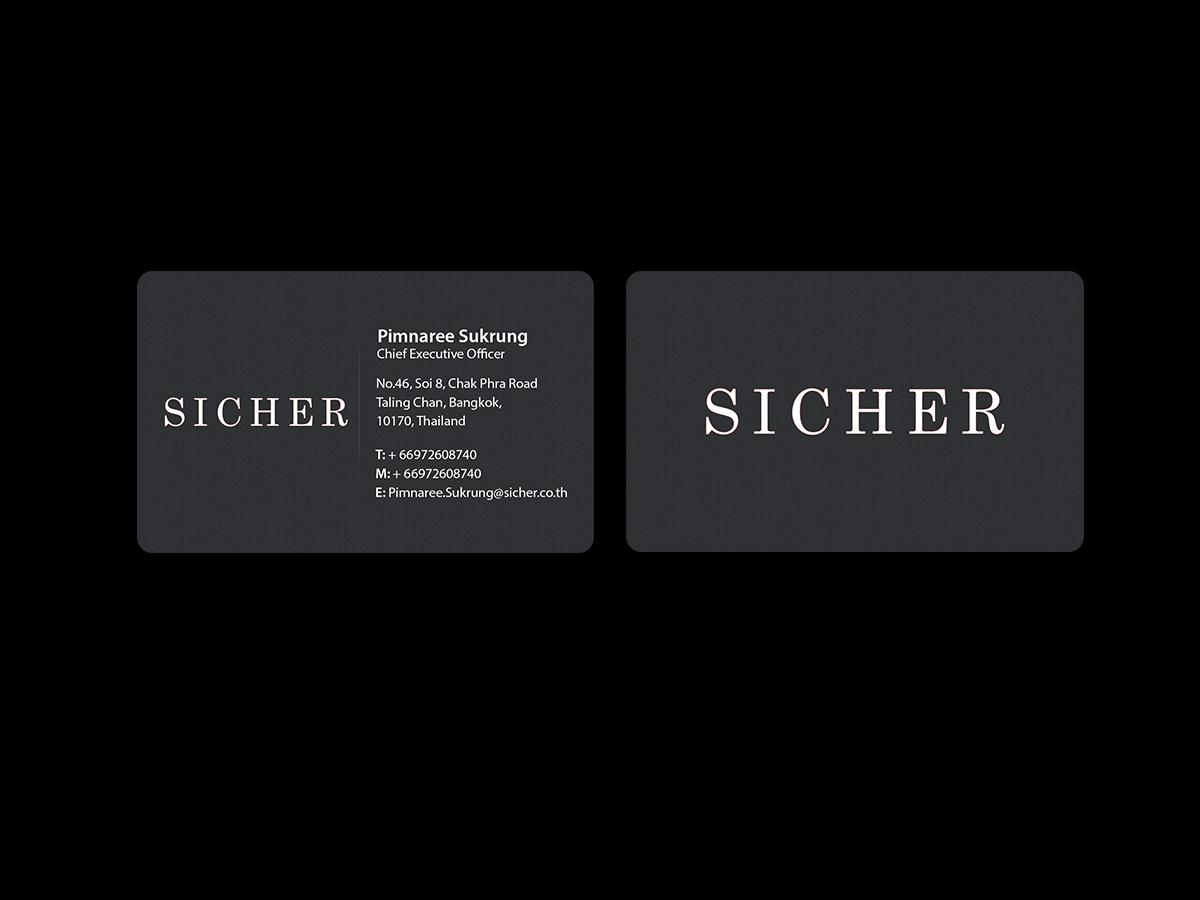 Business Card Design by Creations Box 2015 for Sicher Company Limited | Design #10904484