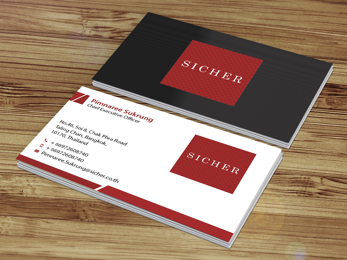 Business Card Design by Creations Box 2015 for Sicher Company Limited | Design #10904487
