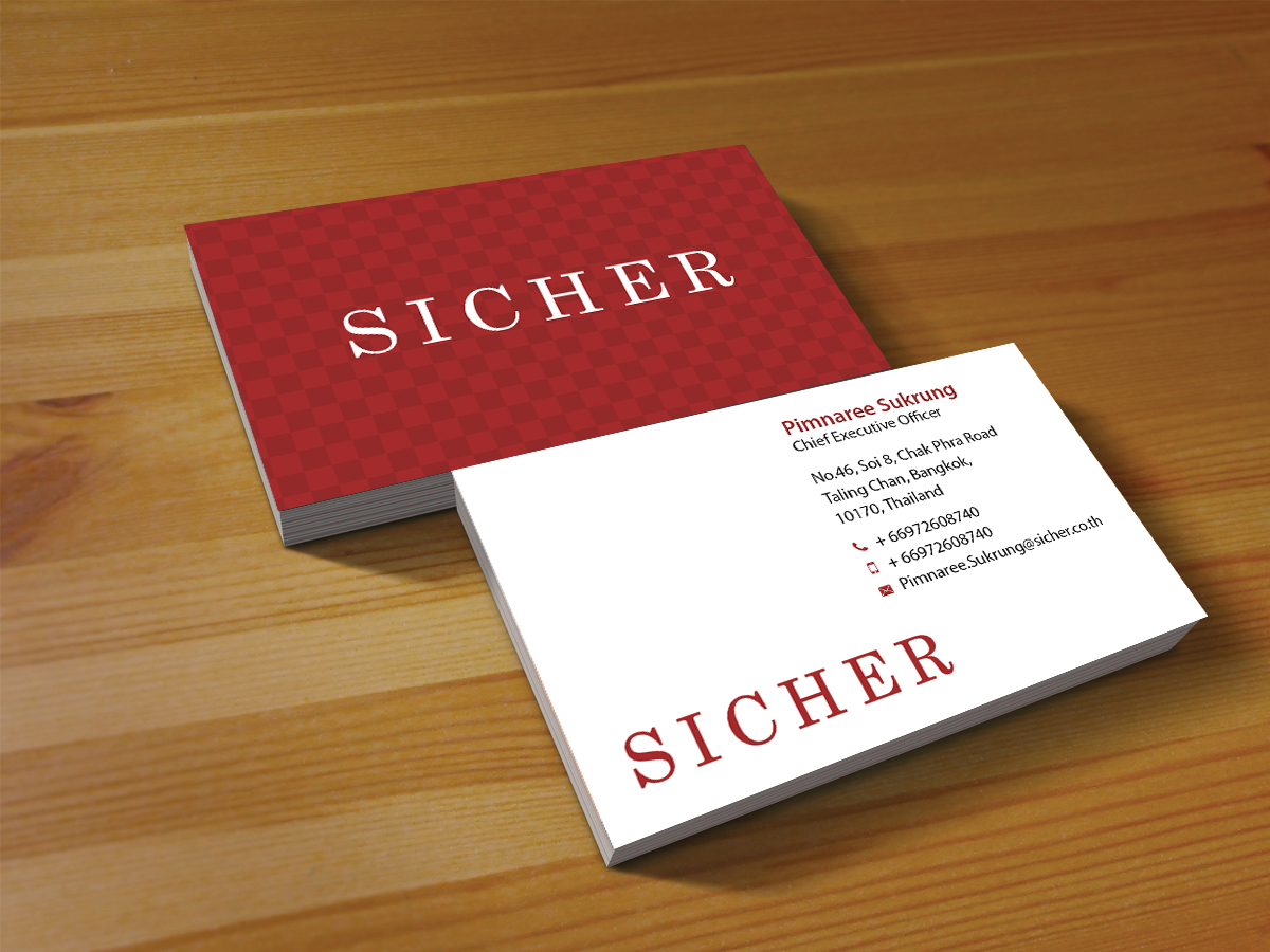 Business Card Design by Creations Box 2015 for Sicher Company Limited | Design #10904493