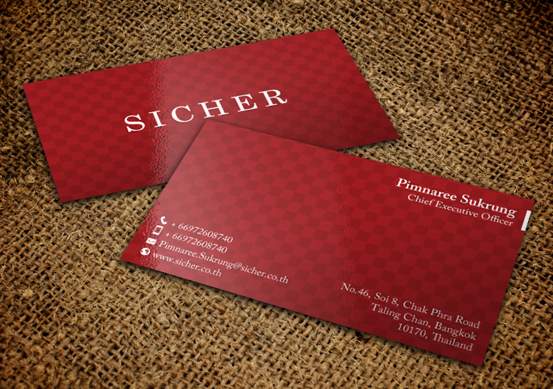 Business Card Design by chandrayaan.creative for Sicher Company Limited | Design #10931258