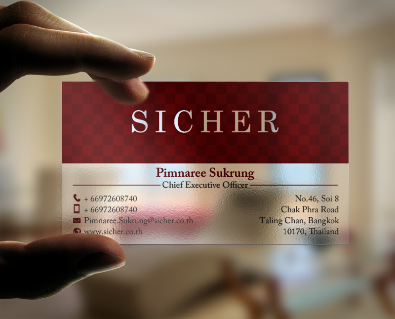 Diseño de Tarjeta de Presentación por chandrayaan.creative para Sicher Company Limited | Diseño #10931261