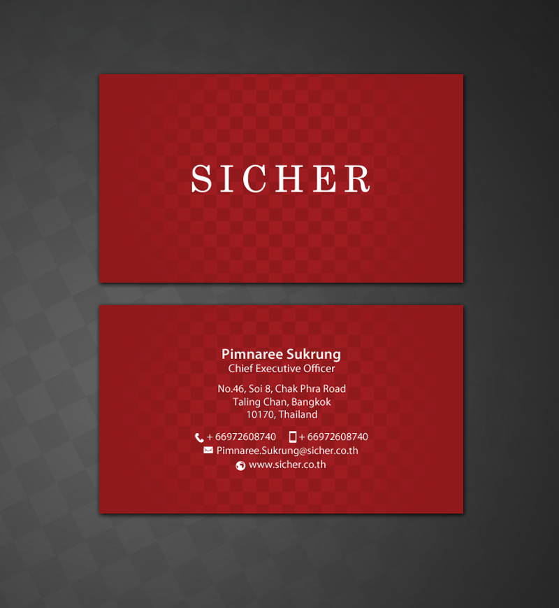 Business Card Design by chandrayaan.creative for Sicher Company Limited | Design #10931268
