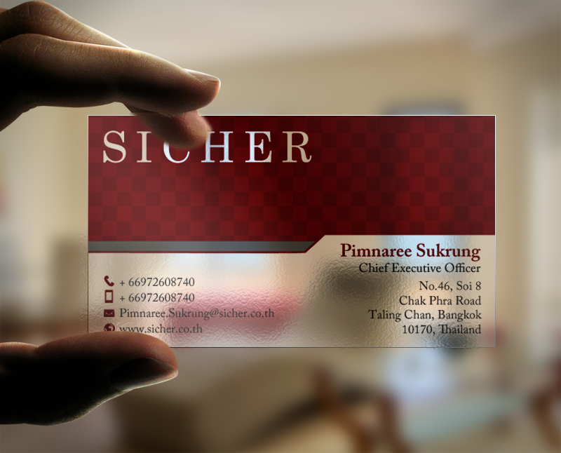 Business Card Design by chandrayaan.creative for Sicher Company Limited | Design #10931269
