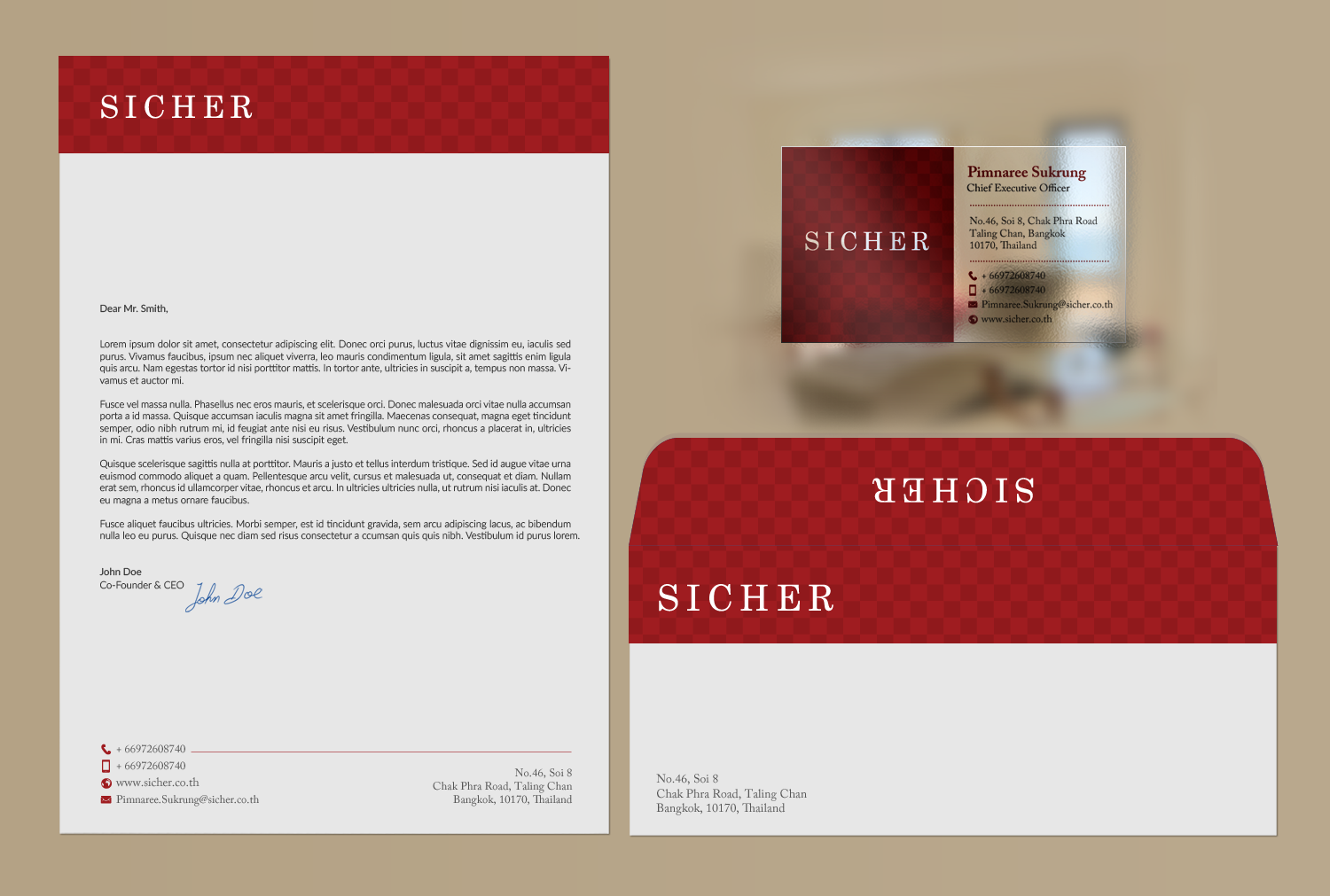 Business Card Design by chandrayaan.creative for Sicher Company Limited | Design #10957169