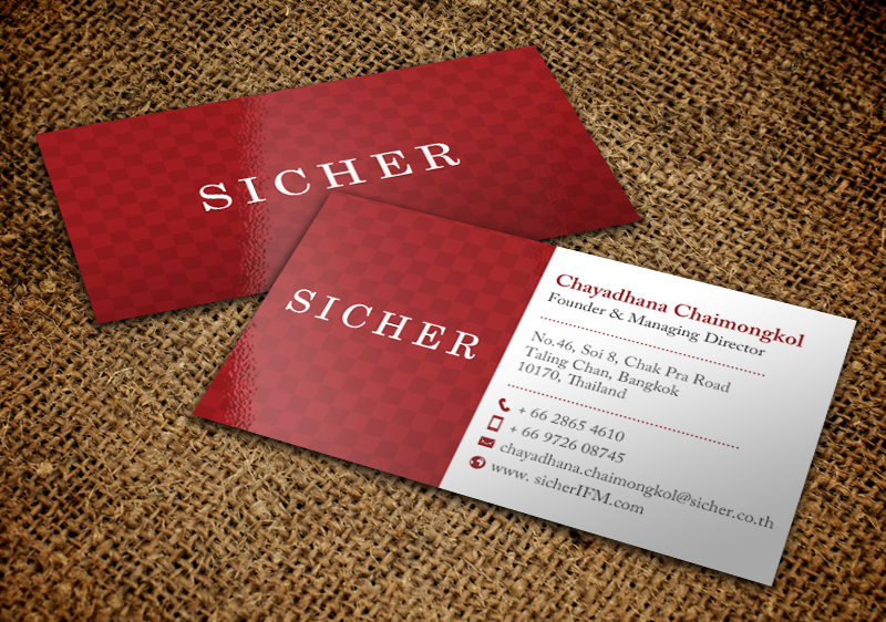 Business Card Design by chandrayaan.creative for Sicher Company Limited | Design #10983854