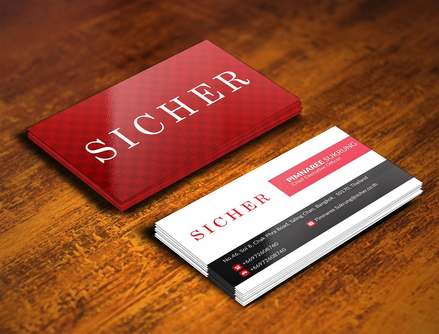 Business Card Design by Rahul Rao for Sicher Company Limited | Design #10898437