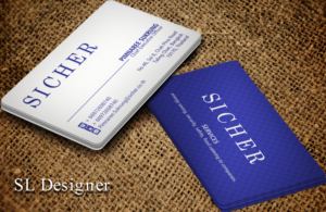 Diseño de Tarjeta de Presentación por SL Designer para Sicher Company Limited | Diseño: #10900780