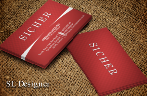 Diseño de Tarjeta de Presentación por SL Designer para Sicher Company Limited | Diseño: #10900784