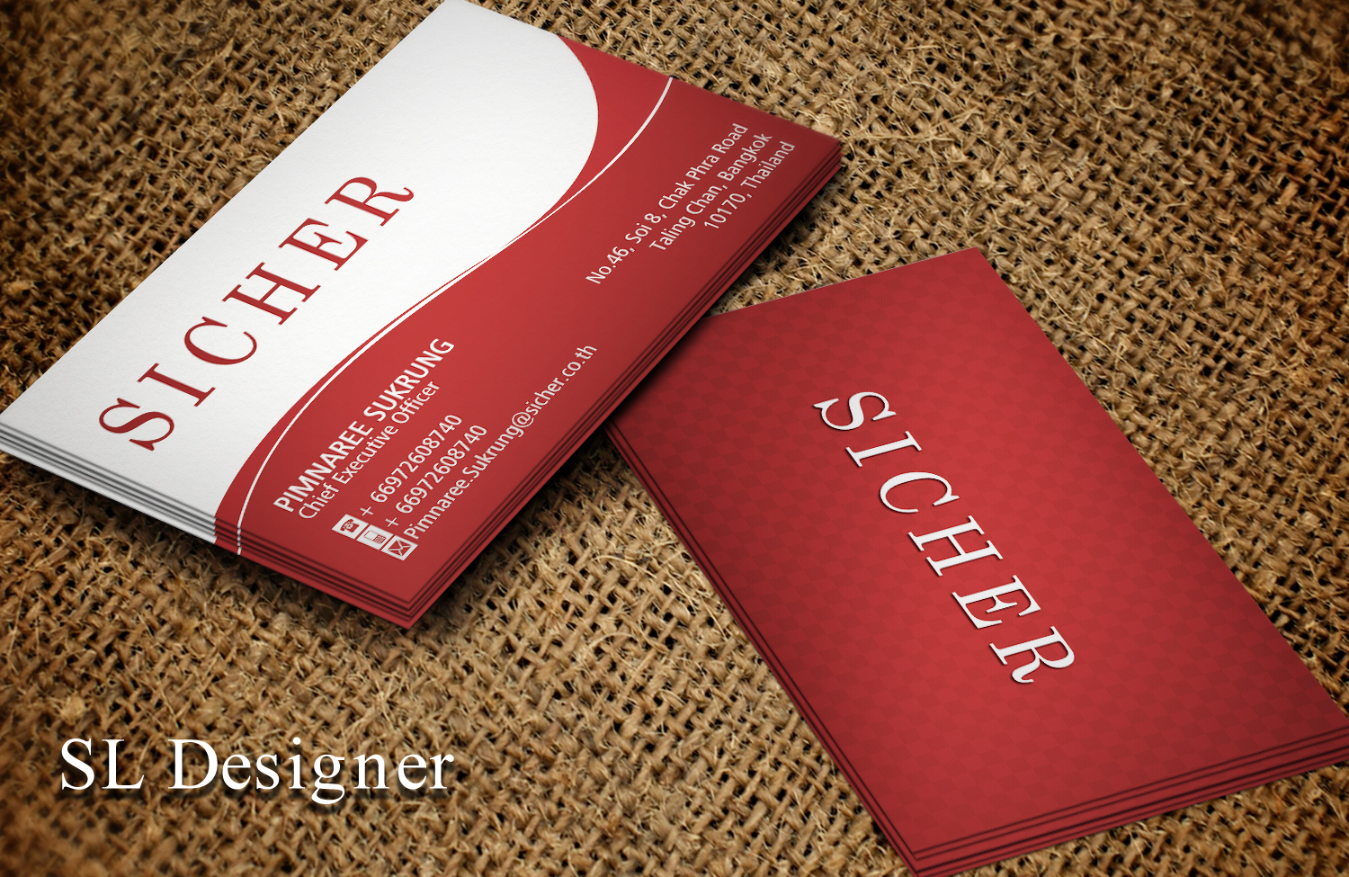 Business Card Design by SL Designer for Sicher Company Limited | Design #10900790