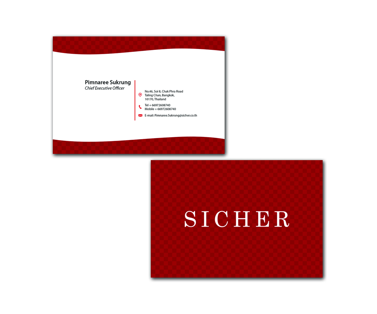 Business Card Design by Kreatif for Sicher Company Limited | Design #10915674