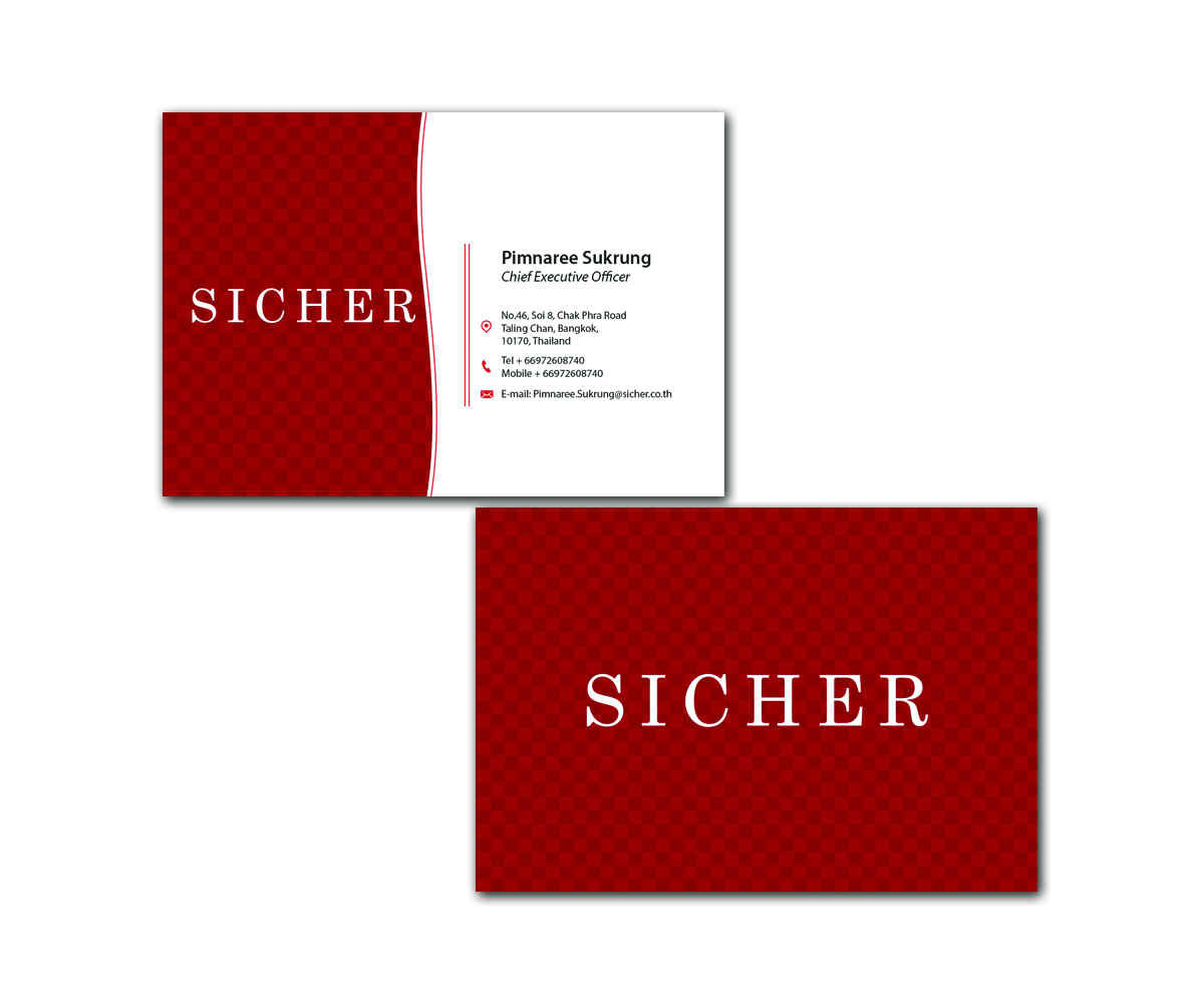 Business Card Design by Kreatif for Sicher Company Limited | Design #10915675