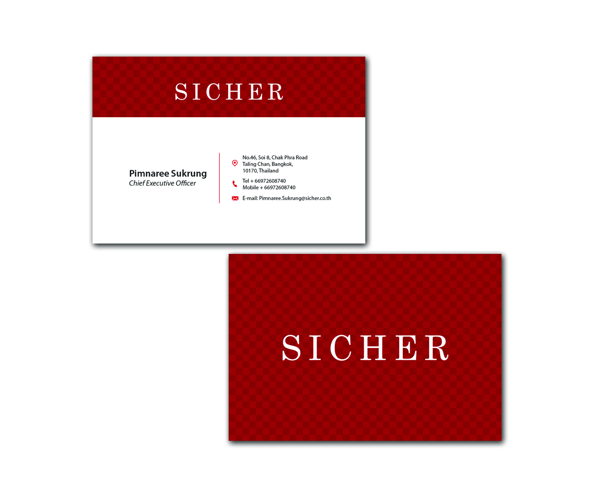 Business Card Design by Kreatif for Sicher Company Limited | Design #10915676