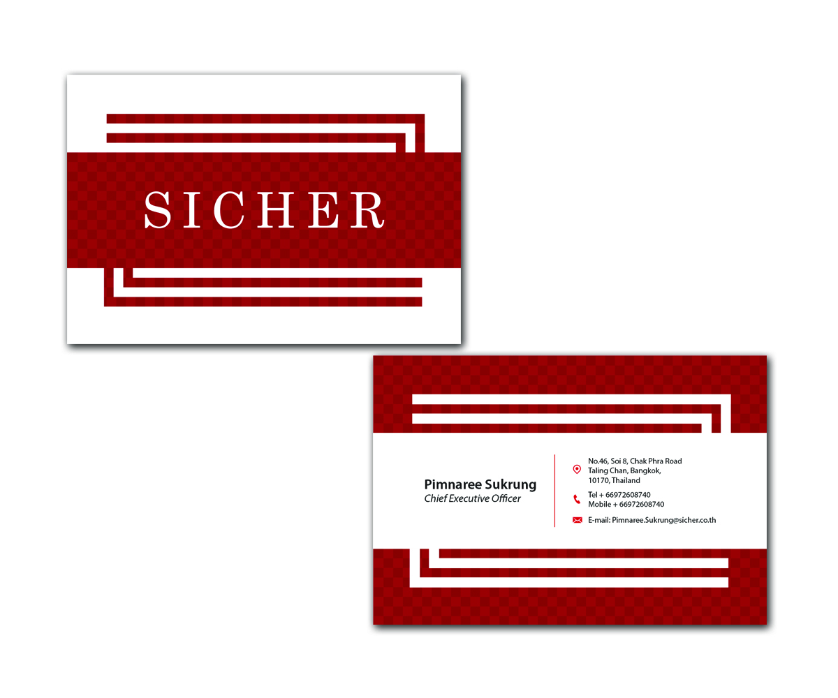 Business Card Design by Kreatif for Sicher Company Limited | Design #10915679