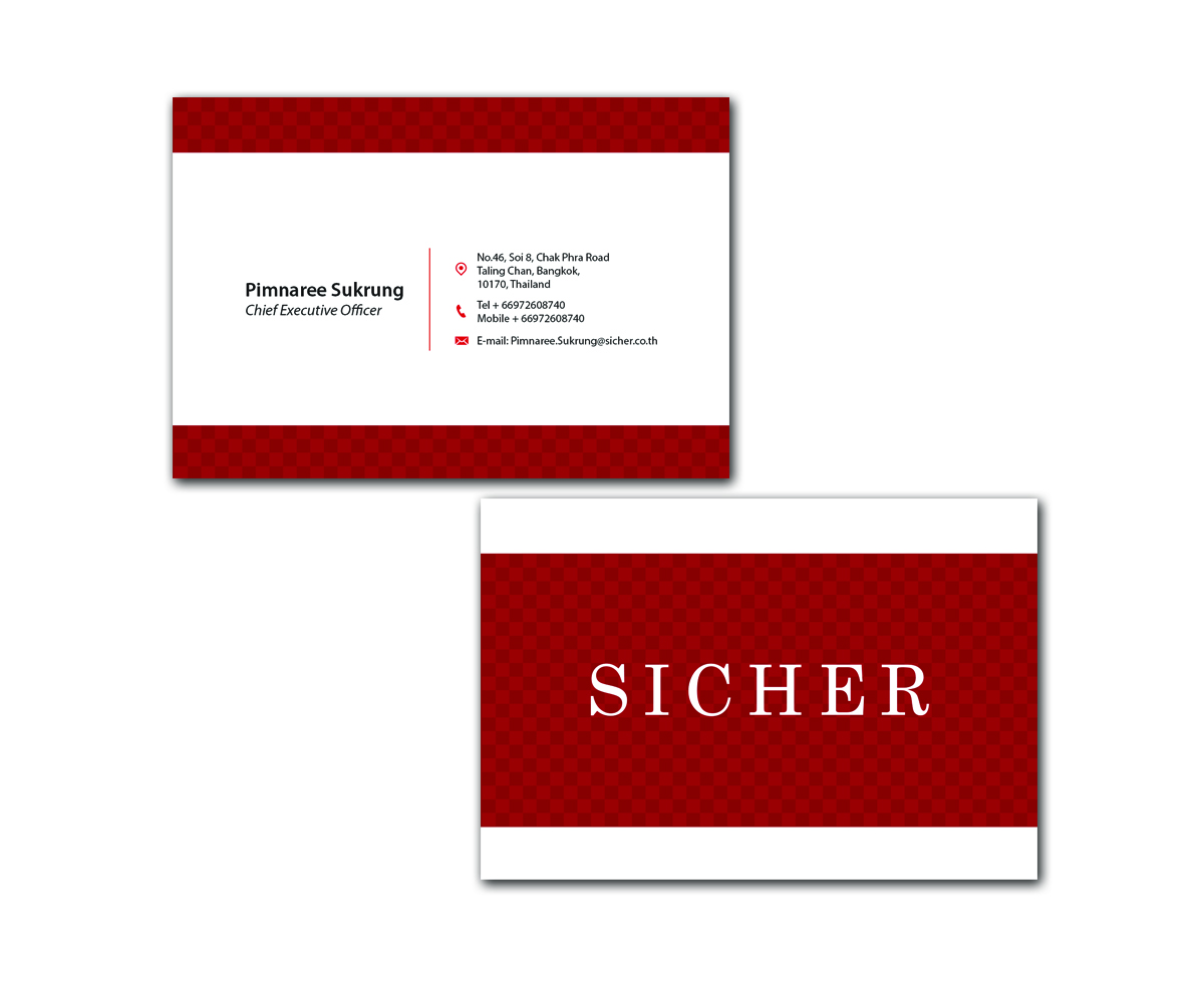 Business Card Design by Kreatif for Sicher Company Limited | Design #10915682