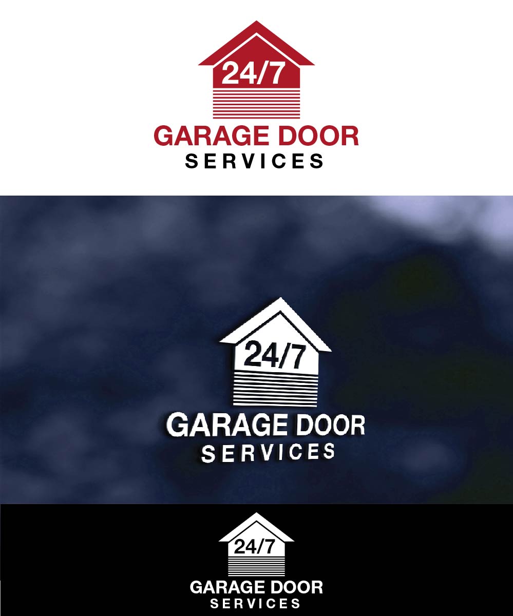 Logo Design by joliau for 24/7 Garage Door Services | Design #10889582