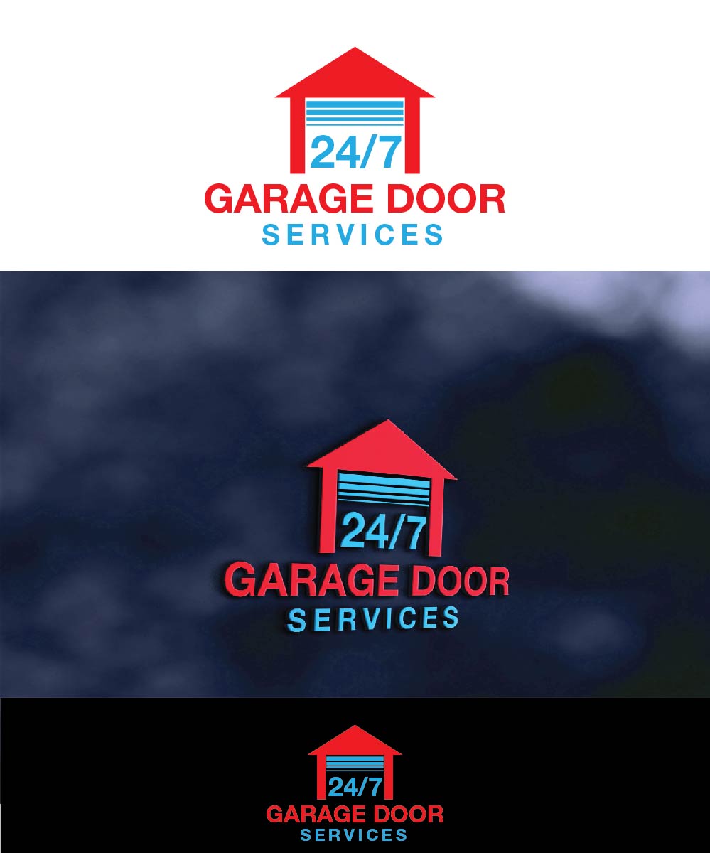 Logo Design by joliau for 24/7 Garage Door Services | Design #10943865
