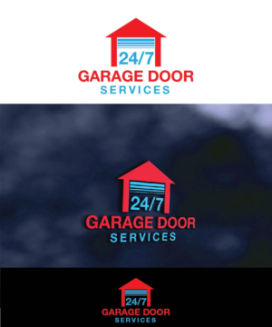 Logo Design by joliau for 24/7 Garage Door Services | Design: #10943865