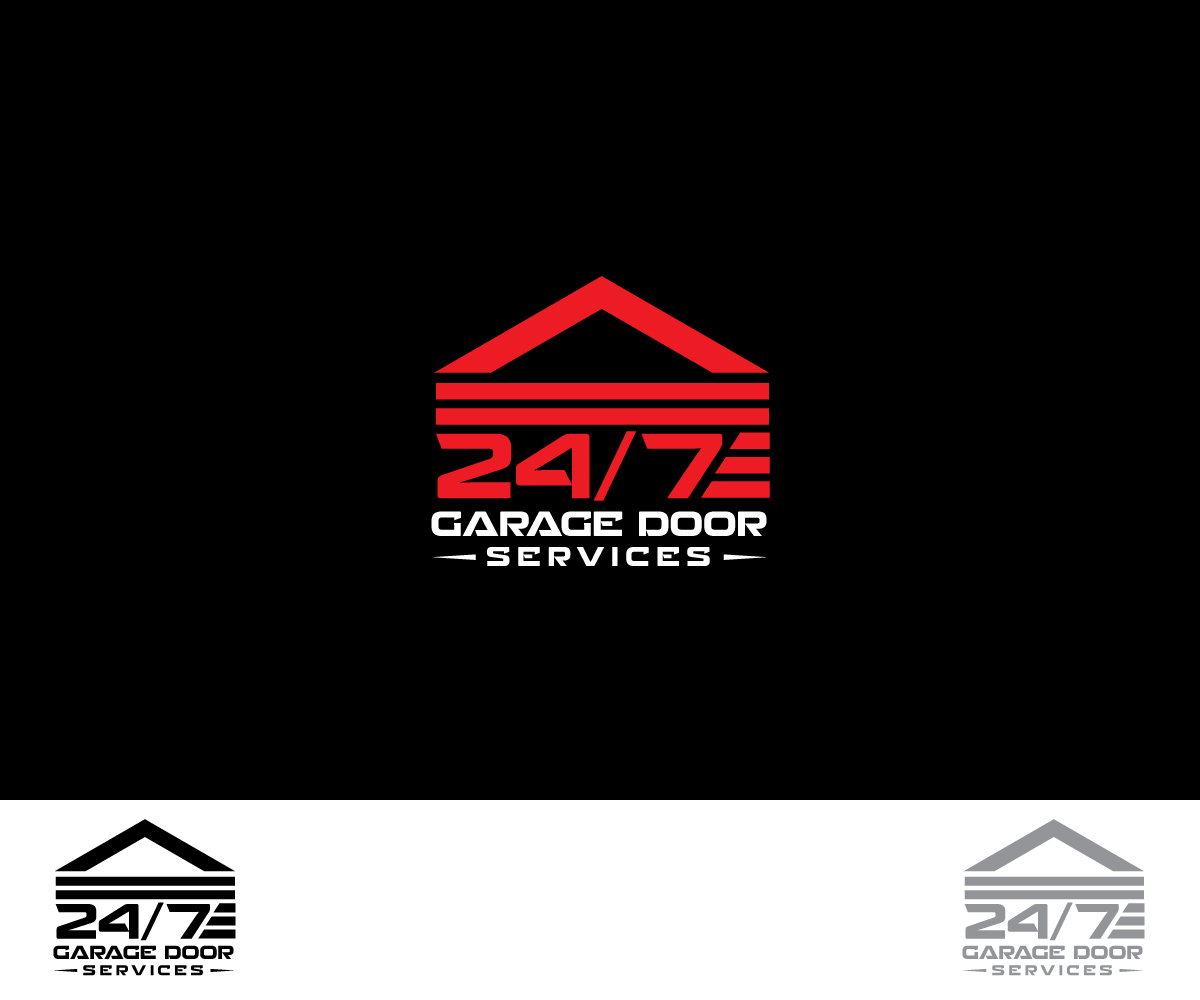 Logo Design by Omee63 for 24/7 Garage Door Services | Design #10883374