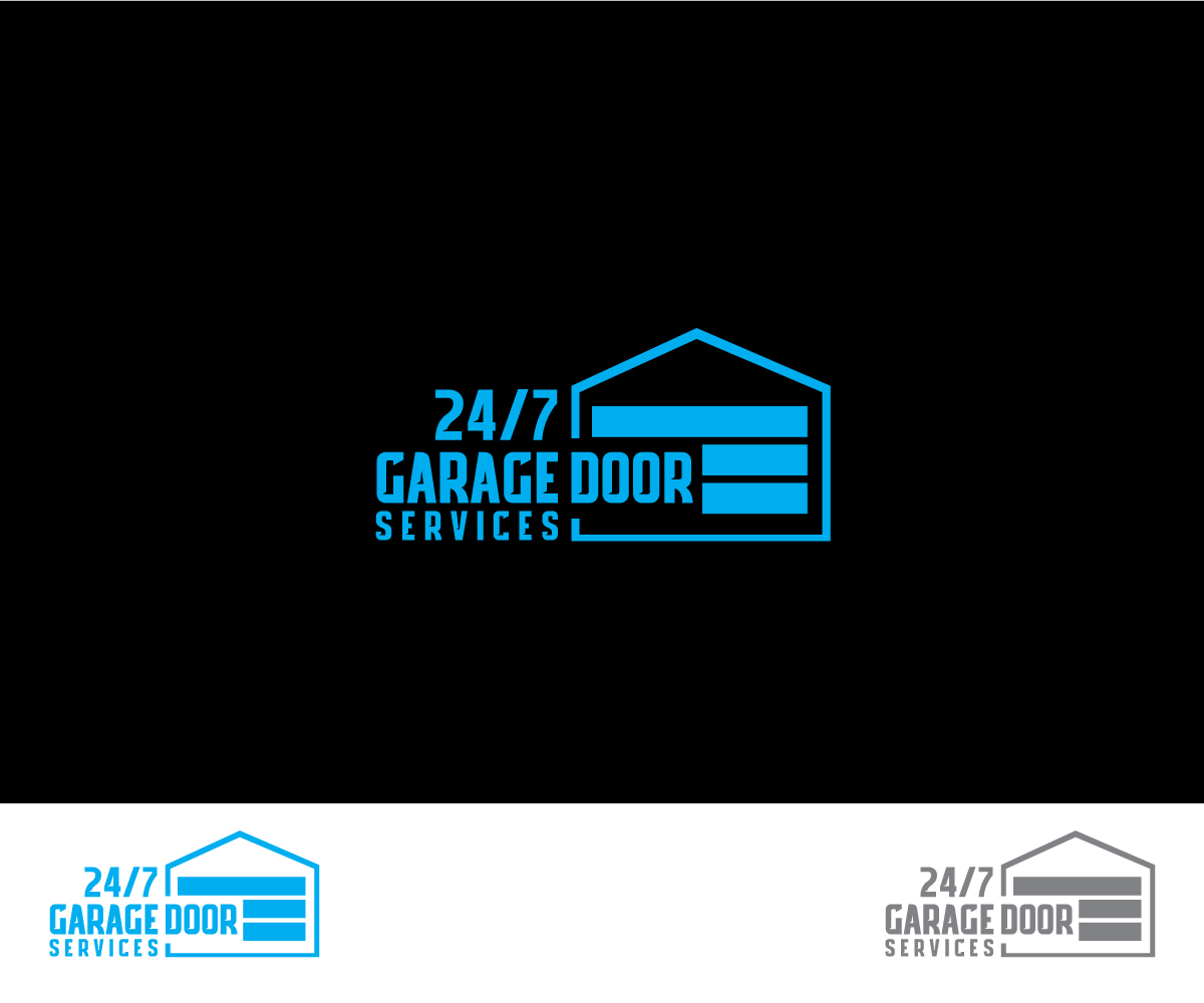 Logo Design by Omee63 for 24/7 Garage Door Services | Design #10884793