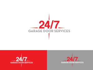 Logo Design by Atec for 24/7 Garage Door Services | Design: #10892545