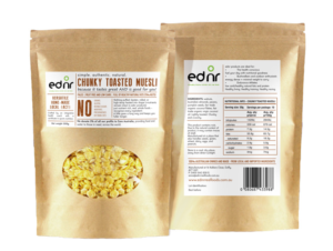 ednr real foods - labels for paleo muesli products | Diseño de Etiqueta por 55rova