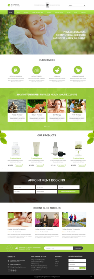 Wordpress Design by pb for PrivilegePhysicians.com | Design: #10894589