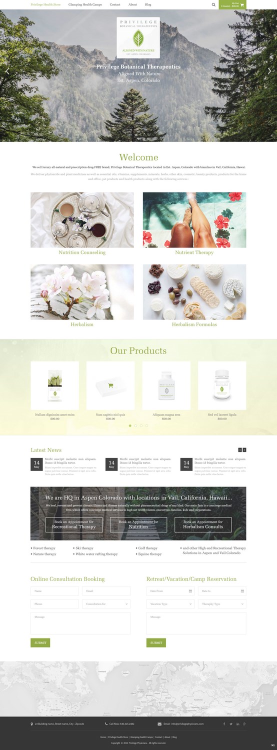 Wordpress Design by pb for PrivilegePhysicians.com | Design #10894590