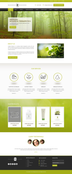 Wordpress Design by pb for PrivilegePhysicians.com | Design: #10894594