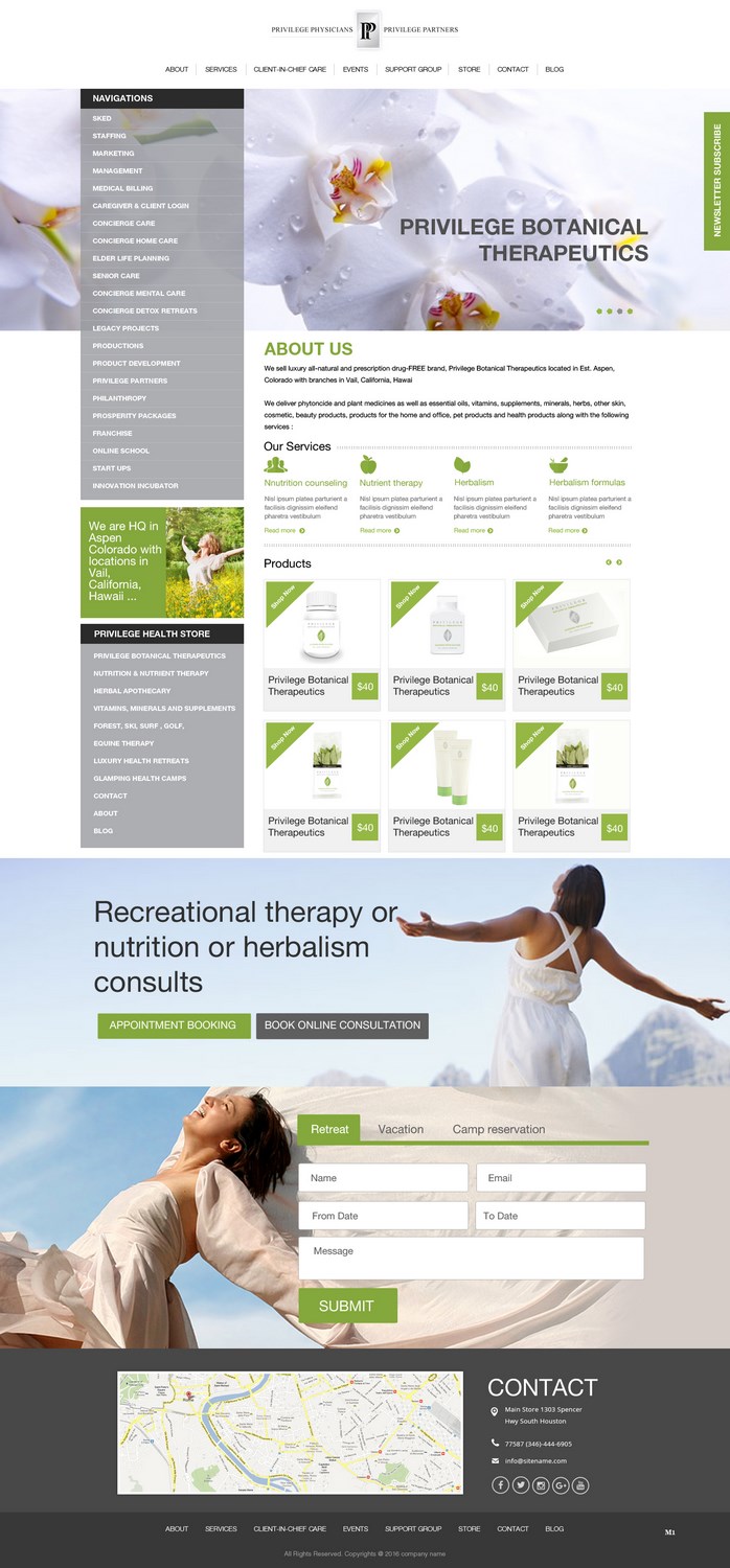 Wordpress Design by pb for PrivilegePhysicians.com | Design #10896127