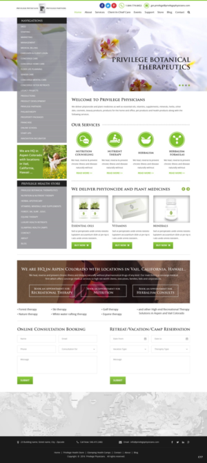 Wordpress Design by pb for PrivilegePhysicians.com | Design: #10937296
