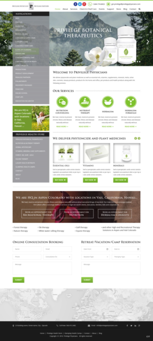 Wordpress Design by pb for PrivilegePhysicians.com | Design: #10937298